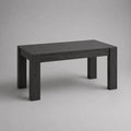 Table à manger rectangulaire 4 personnes en panneaux de particules mélaminés gris anthracite, 120 × 70 × 75 cm